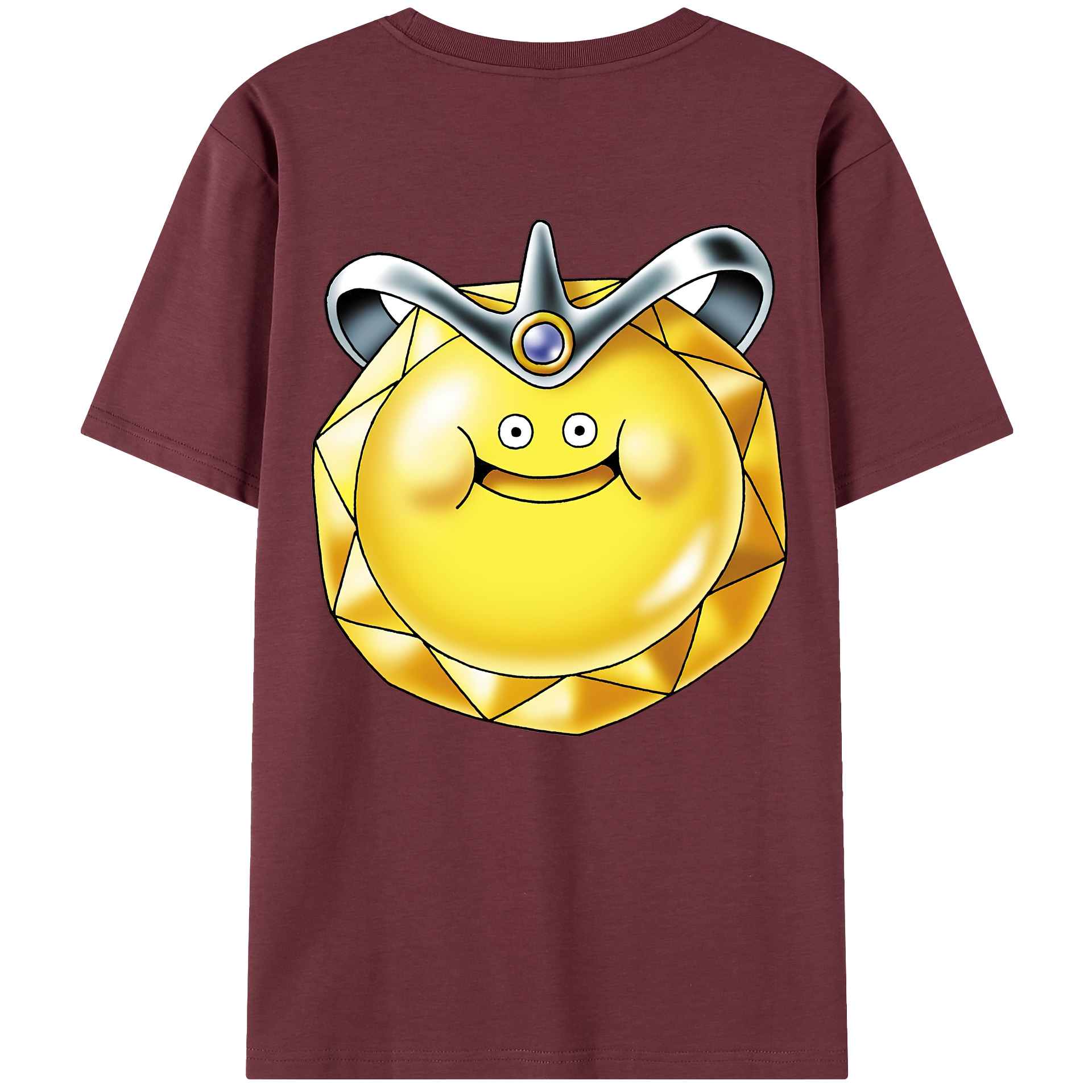 （画像用） ドラゴンクエスト Doragon Kuesuto Dragon Quest 綿100％半袖Tシャツ（背面プリント）